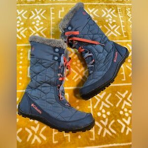 Columbia Minx Mid II Snow & Waterproof Omni-tech Boots Youth Sz 2. Perfect Cond!